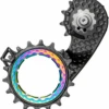 AbsoluteBLACK HOLLOWcage Oversized Derailleur Pulley Cage - For Shimano Dura-Ace 9250 , Full Ceramic Bearings, Carbon Cage, PVD Rainbow -Shift N Wheel Sales absoluteblack absoluteblack hollowcage oversized derailleur pulley cage for shimano dura ace 9250 full ceramic bearings carbon cage pvd rainbow 425185 3323475 1