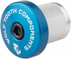 Wolf-tooth Wolf Tooth Compression Plug With Integrated Spacer Stem Cap, Blue