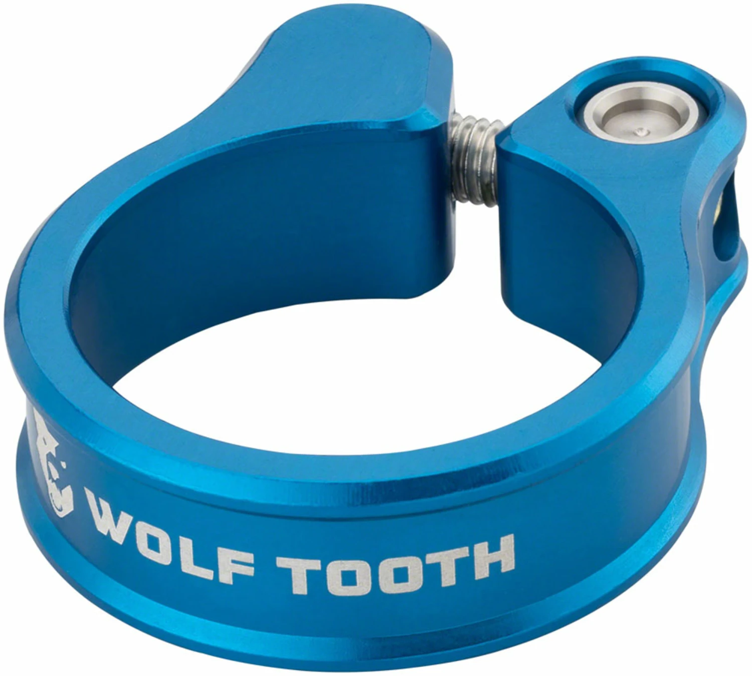 Wolf-tooth Wolf Tooth Seatpost Clamp 34.9mm Blue 3 Wolf-tooth Wolf Tooth Seatpost Clamp 34.9mm Blue